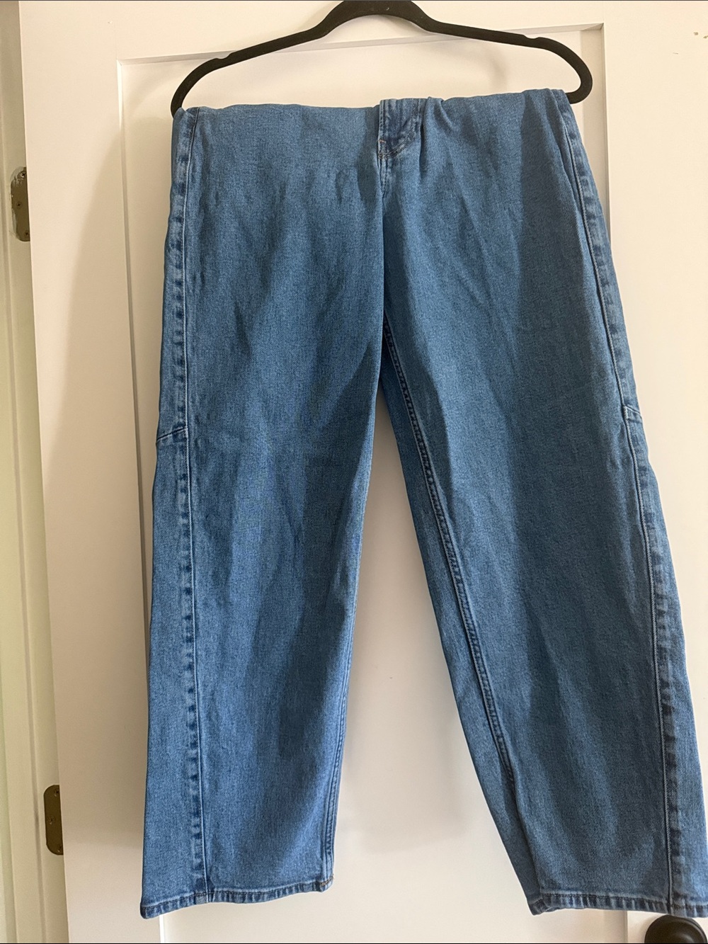 Calvin Klein Barrel Jeans in Medium Blue Wash